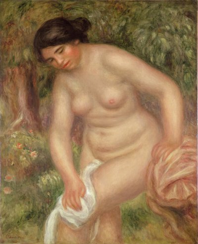 Badende trocknet sich ab, 1895 von Pierre Auguste Renoir